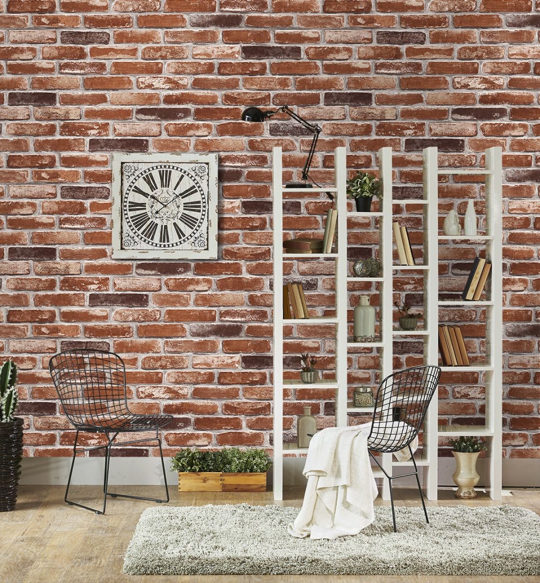 Giấy dán tường giả gạch