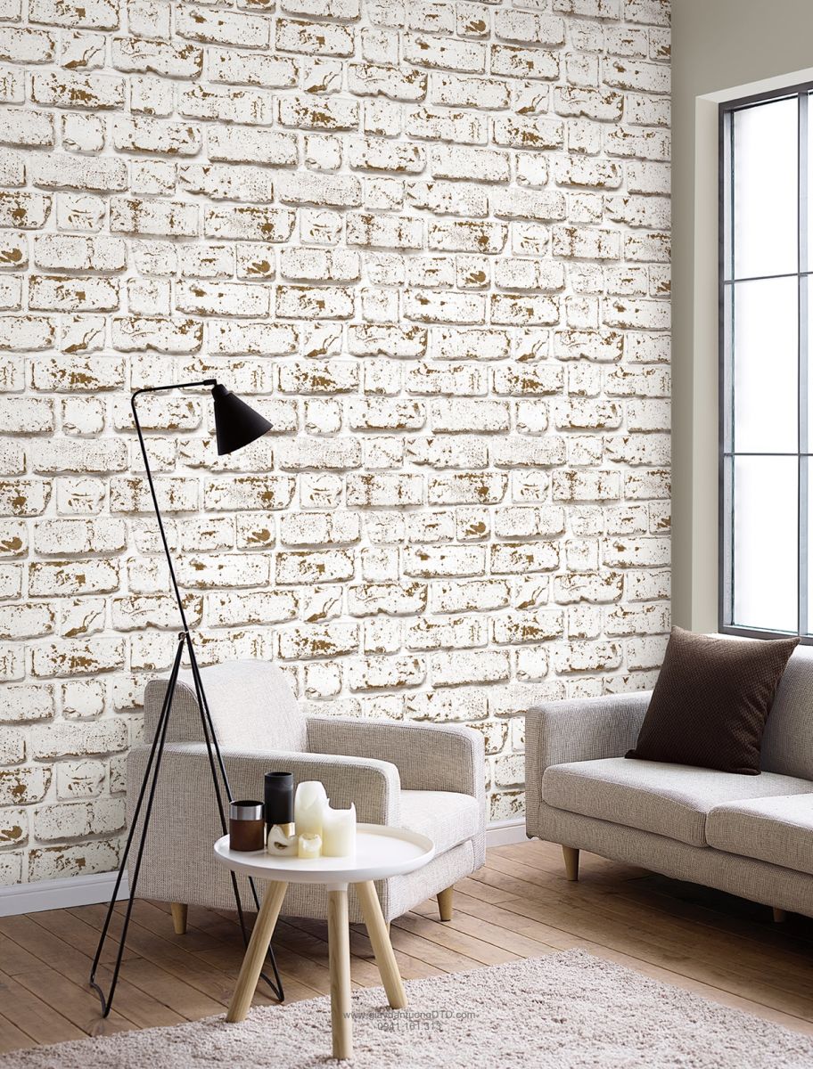 giấy dán tường giả gạch